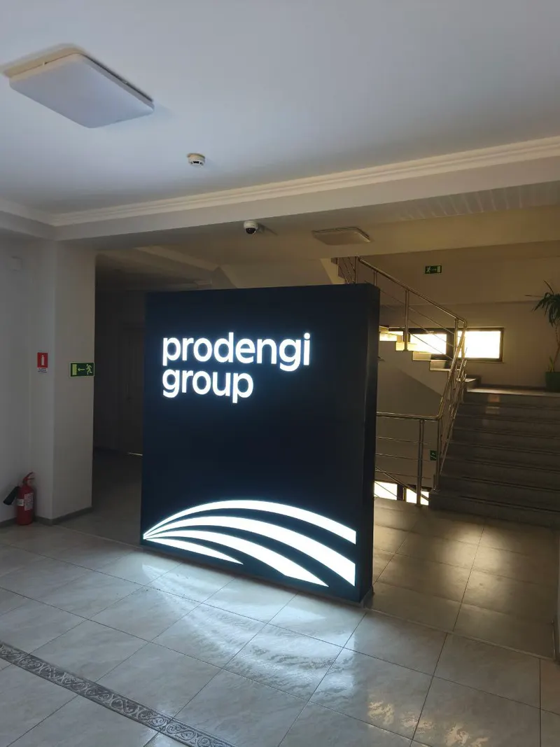 Стела с подсветкой prodengi group — PixelMedia, Алматы